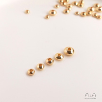 American 14K gold gold beads UFO beads DIY bracelet abacus 3 4 5mm beads with 100 pieces