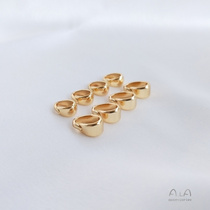 14K copper bag real gold color melon seed buckle handmade diy jewelry accessories hand made hanging buckle necklace pendant bead waist buckle