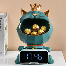 Nordic lucky cat ornaments living room home creative decoration key snacks storage light luxury practical opening gifts