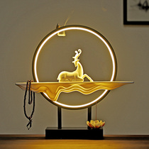 Yilu fortune opening gift shop cashier new Chinese Zen living room porch back incense burner decoration decoration