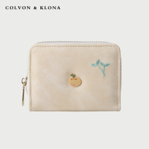 COLVON KLONA drivers license card bag ladies 2021 new ultra-thin exquisite high-end card bag small multi-card position
