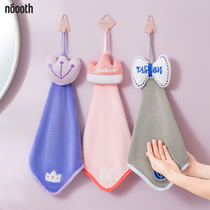 hand towel hanging large thick coral velvet hand towel strong absorbent kitchen bathroom childrens cute hand cloth