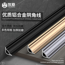 Thickened Aluminium Alloy Clitoral Corner Strips Decorative Strips Ceiling Background Wall Clitoral Closing Strips Metal Wall Corner Press Edge Closing Strips