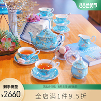 stechcol European style 21 head tea set Bone China ceramic coffee set Afternoon tea Light luxury cup and saucer set