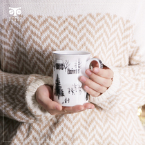 Stechcol Nordic mug Ceramic water cup with tea leak Light luxury Simple Birthday New Year gift