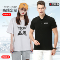 Custom t-shirt work clothes cultural advertising polo shirt diy short-sleeved classmate party class clothes Graduation printed word logo map
