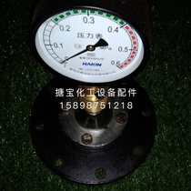 Stainless steel enamel diaphragm pressure gauge acid and alkali resistant corrosion resistant flange pressure gauge DN125 DN150