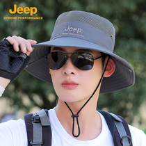 jeep gip gip spring summer fisherman hat man great eatery outdoor sunscreen sunscreen face mask protective neck fishing sunhat