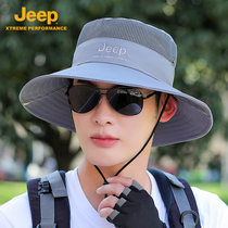 jeep gip hat men sunscreen fishing sun shade male summer outdoor sun shade big eaves fishing fisherman hat