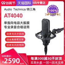 Audio Technica Iron Triangle AT4040 single point capacitance large diaphragm professional recording chorus microphone