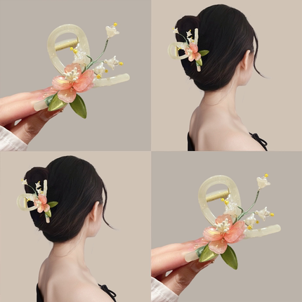Hairgrip, crab pin, shark, flowered, new collection