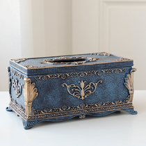 European tissue box ornaments household decorations living room coffee table bedroom bedside creative paper box table drawing box