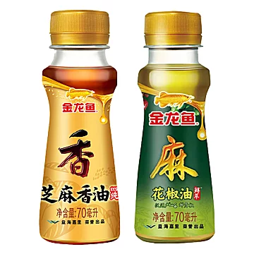 金龙鱼芝麻香油70ml+花椒油70ml[5元优惠券]-寻折猪