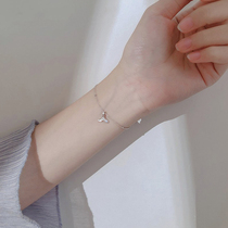 Korean fishtail bracelet ins niche design ladies sterling silver girlfriends duo light luxury niche exquisite Christmas