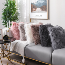 BEACH WOOL HOLDING PILLOW BACK CUSHION LONG HAIR PILLOW BEDROOM LIVING ROOM SOFA CLOSE TO PILLOW SUPERIOR SENSUAL DOWN HOTEL-LIKE ROOM BACKREST