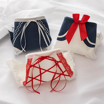 (2 pack)“On behalf of the moon to destroy you”Japanese Naval Academy sweet girl antibacterial skin-friendly underwear