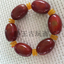 Antique various colors agate background color good no impurity with natural stripes jewelry oval bracelet men and womens bracelet