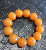 Natural Burmese Topaz Bracelet Card 18mm Mens Handstring