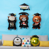Graduation Balloon Year Scene Decoration Classmate Creative Doctor Hat Party Evening Graduation Ceremony