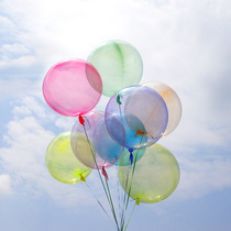 Crystal wave balloon color transparent 18 inch wedding birthday party decoration scene arrangement color wave balloon