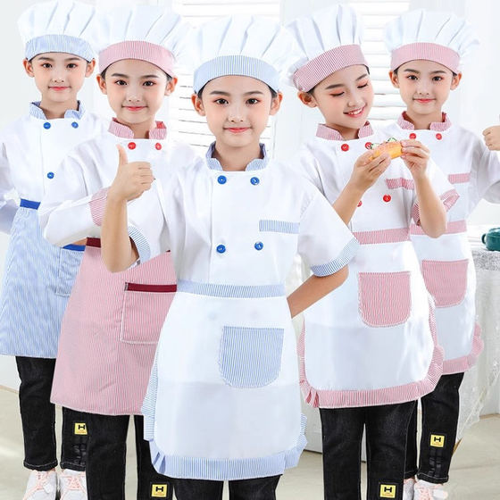 Children's chef suits performance clothing direct sales kitchen chef children apron costume baker Korean version performance clothing
Children's chef suits performance clothing direct sales kitchen chef children apron costume baker Korean version performance clothing