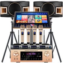 Home Cinema KTV Sound Set Song Machine Household Karaoke Voice Coil Table Dual System