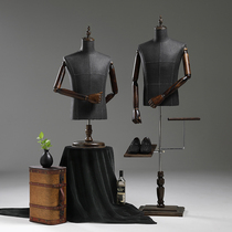 Model props mens half-length high-end clothing store full-body suit dress window display dummy model shelf