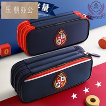 Primary school pen bag boys Girls large-capacity children stationery box pens layered simple pencil case cute in junior high school students multifunctional storage of stationery bags New advanced sensor