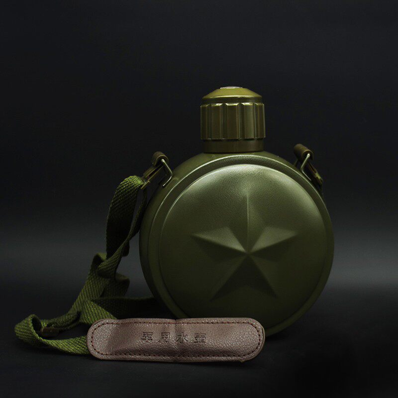 德国 军用水壶登山户外保温不锈钢运动水杯大