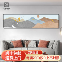 Yu Jun Modern Brief Bedroom Decoration Painting Background Wall Sofa Light Extravagant Octopus Claw Credit Warrant Soup Class Mountain Mural Painting