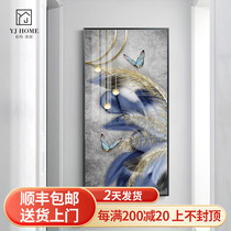 Modern Abstract Living Room Genguan Decoration Painting Entrance corridor End minimalist Atmospheric Stairs Corner Hanging Painting Vertical