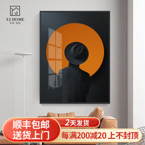 Modern minimalist Hyun Guan Decoration Painting into the family background wall Mystery Woman Decoration Mural Aisle Space Art Hanging Painting