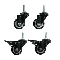 Shelf Exclusive Warehousing Shelf Wheel Pulleys With Foot Brake Universal Wheels Four Movable Shelving Wheels