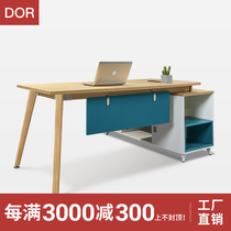 Boss Desk Chair Combination Brief Modern Business Furniture Single With Side Cabinet Computer Desk Manager Room Desk Manager Desk