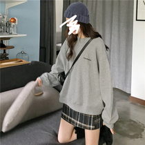 2022 autumn and winter round collar plus suede thickened necropolis jacket head loose casual 100 lapped Korean version coat blouse surge