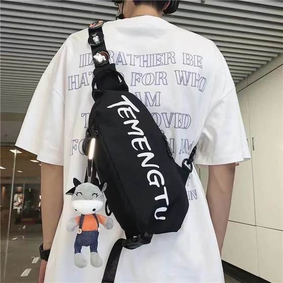 Chest bag men's INS tide brand sports student shoulder backpack casual boys pocket fashion small bag female crossbody bag Chest bag men's INS tide brand sports student shoulder backpack casual boys pocket fashion small bag female crossbody bag