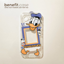 Benefit cartoon cartoon Dons old duck card slot applies Apple 13promax mobile phone shell iphone12mini