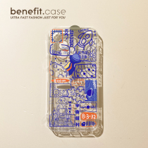 Benefit cartoon creative IAF applies Apple 13promax mobile phone shell iphone12mini protective sleeve xsma creative xx personality r8plu