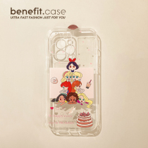 Benefit Japan-ROK cute cake and princess apply Apple 13promax mobile phone shell cartoon iphone12mini transparent xsmax niche xr girl 8p