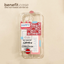 Benefit Tide Card Sesame Street Powder Collage applicable Apple 13promax mobile phone shell iphone12 transparent mini violent bear xsmax label xr advanced sensation 8