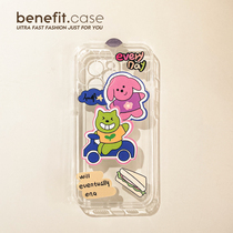 Benefit Japan-ROK ins to blame kitty puppies apply Apple 13promax mobile phone shell cartoon iphone12mini transparent xsmax creative xr soft 8