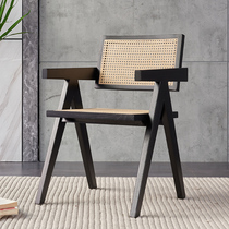 Nordic Solid Wood Vine Choreography Chair Home Retro Folk Cafe Chairs Ins designer Silence Wind Medieval Chair