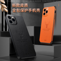 Suitable for iphone11 Apple 11Pro Max mobile phone shell anti-fall straight side leather silicone protective sleeve new