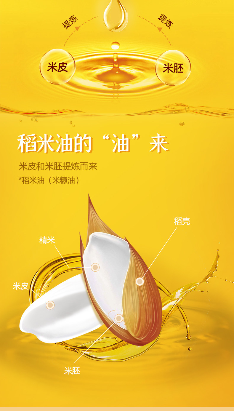 金佳 谷韵流香零度稻米油 5l 富含谷维素植物甾醇