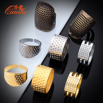 Metal Ejector Hand Cross Embroidered Hand-stitched Fingerstall Home Thickening Hand Fingertip Stirrup Sewing Needle Wire Tool