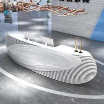 Stylish atmosphere Front desk reception desk Office front desk table Hotel front desk beauty salon bar cashier personalized customization