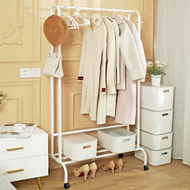 Flexor Bedroom Floor Hanger Multifunction Mobile Clothes Hanger Modern Minima Home Airwear Cap Rack