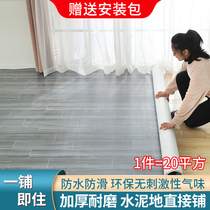 Carpet Bedroom living room large area full paved Home with plastic waterproof moisture-proof thickened pvc leather Leave-in mat ins wind