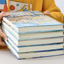 Creative 16K notebook art exquisite Korean personality retro b5 coil girl thick simple hipster beautiful girl heart notepad college students with stationery diary