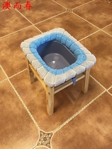Sitting Toilet Chair Solid Wood Sitting on toilet stool Domestic stool Pregnant Woman Chair Wood Squatting